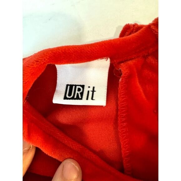 Vintage URit Y2K 2002 Crush Velvet Pants Set Floral Leopard - Girls Size 6 - Picture 11 of 12